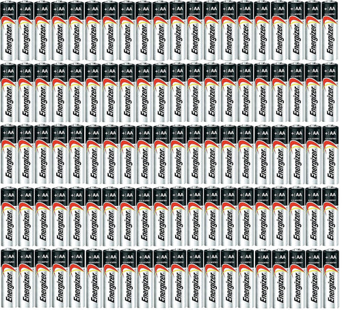 AA Max Alkaline E91 Batteries Made in USA - Expiration 12/2024 or Later - 100 Count
